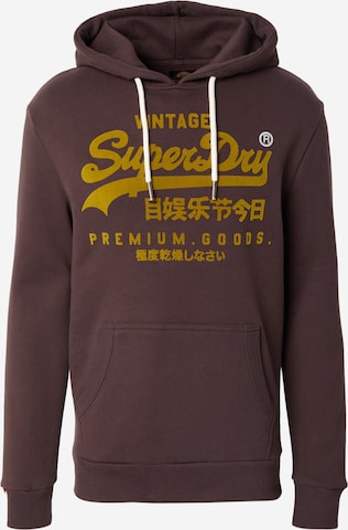 Superdry Collegepaita värissä ruskea: etupuoli