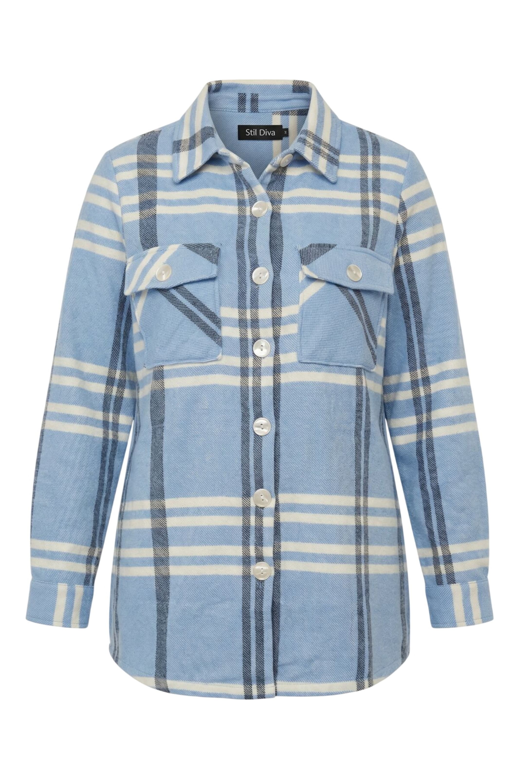 Stil Diva Blouse in Blue: front