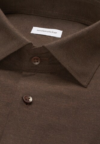 Coupe regular Chemise SEIDENSTICKER en marron