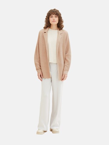 TOM TAILOR Knit Cardigan in Beige