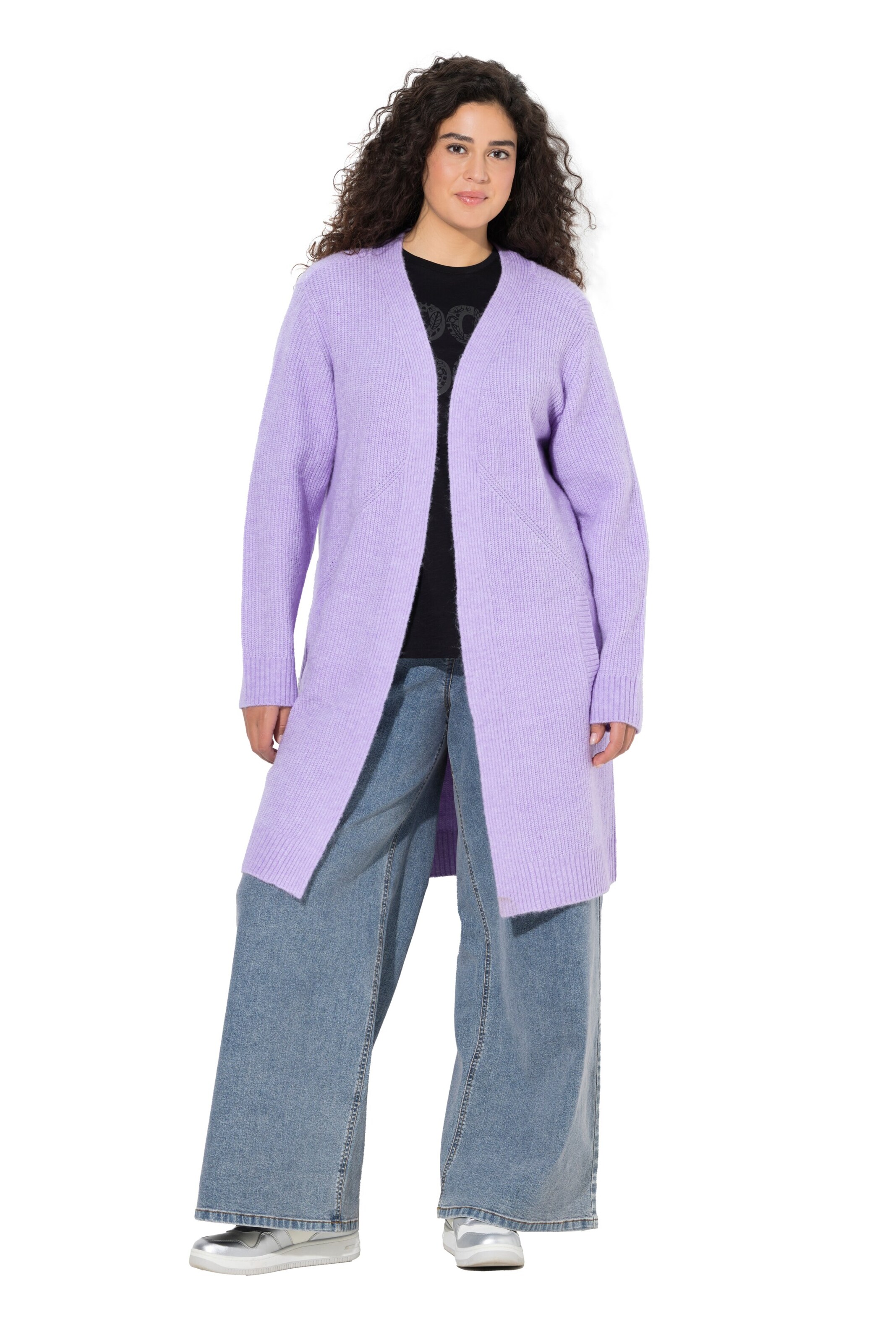Ulla Popken Knit cardigan in Purple