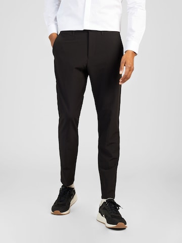 BOSS Green Slim fit Chino Pants 'Commuter' in Black: front