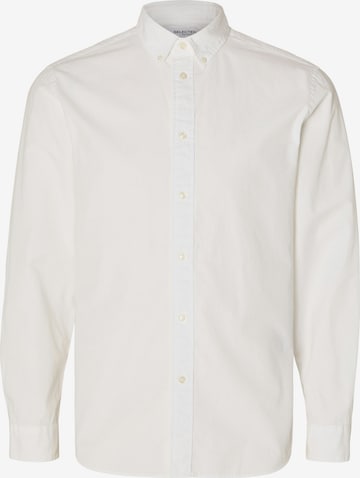 Slim fit Camicia 'SLHRICK' di SELECTED in bianco: frontale