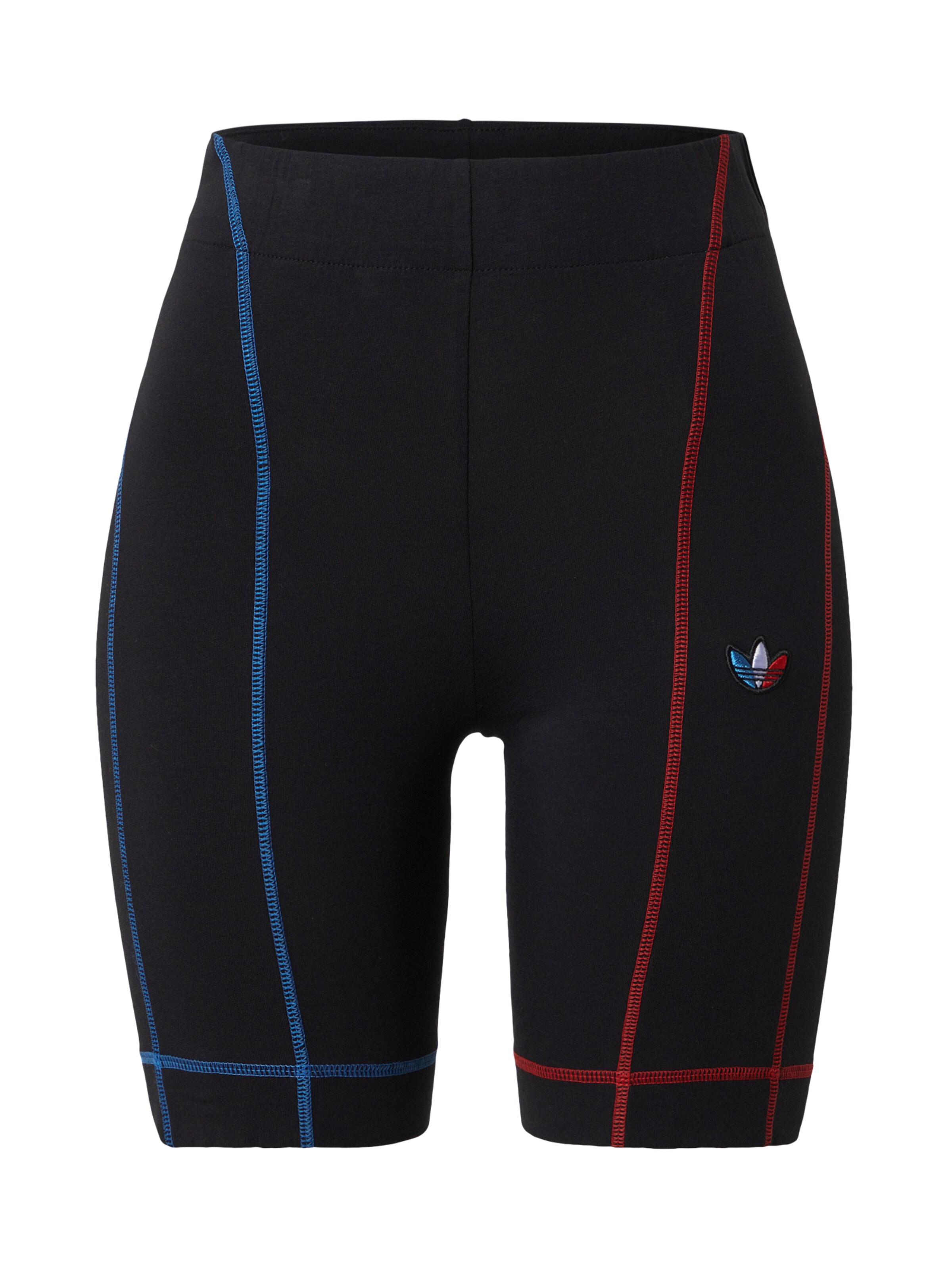 ADIDAS ORIGINALS Skinny Leggings 'Adicolor' in Zwart: voorkant