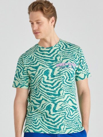 Rockupy Shirt 'Scott' in Grün: Vorderseite