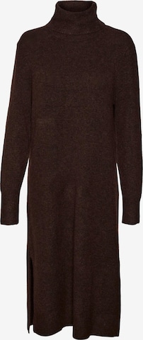 VERO MODA Knit dress 'New Wind' in Brown: front