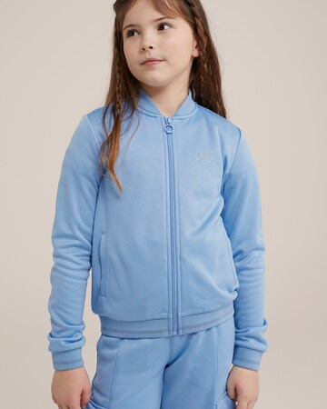 WE Fashion Tussenjas in Blauw: voorkant