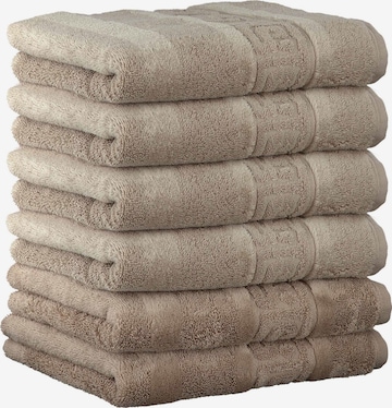 Serviette Cawö en beige : devant