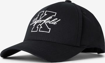 Karl Lagerfeld Cap in Schwarz: Vorderseite