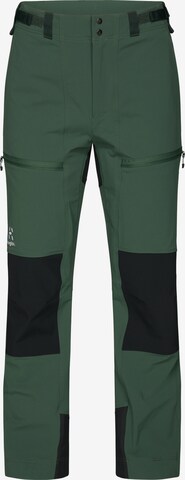 Haglöfs Regular Outdoor Pants in Green: front