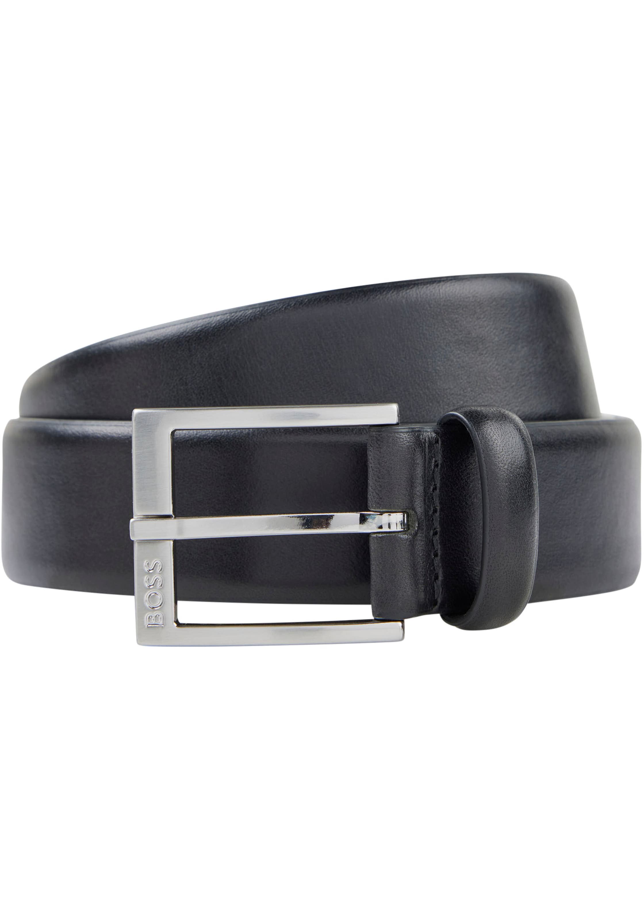 BOSS Belt 'Erron' in Black: front