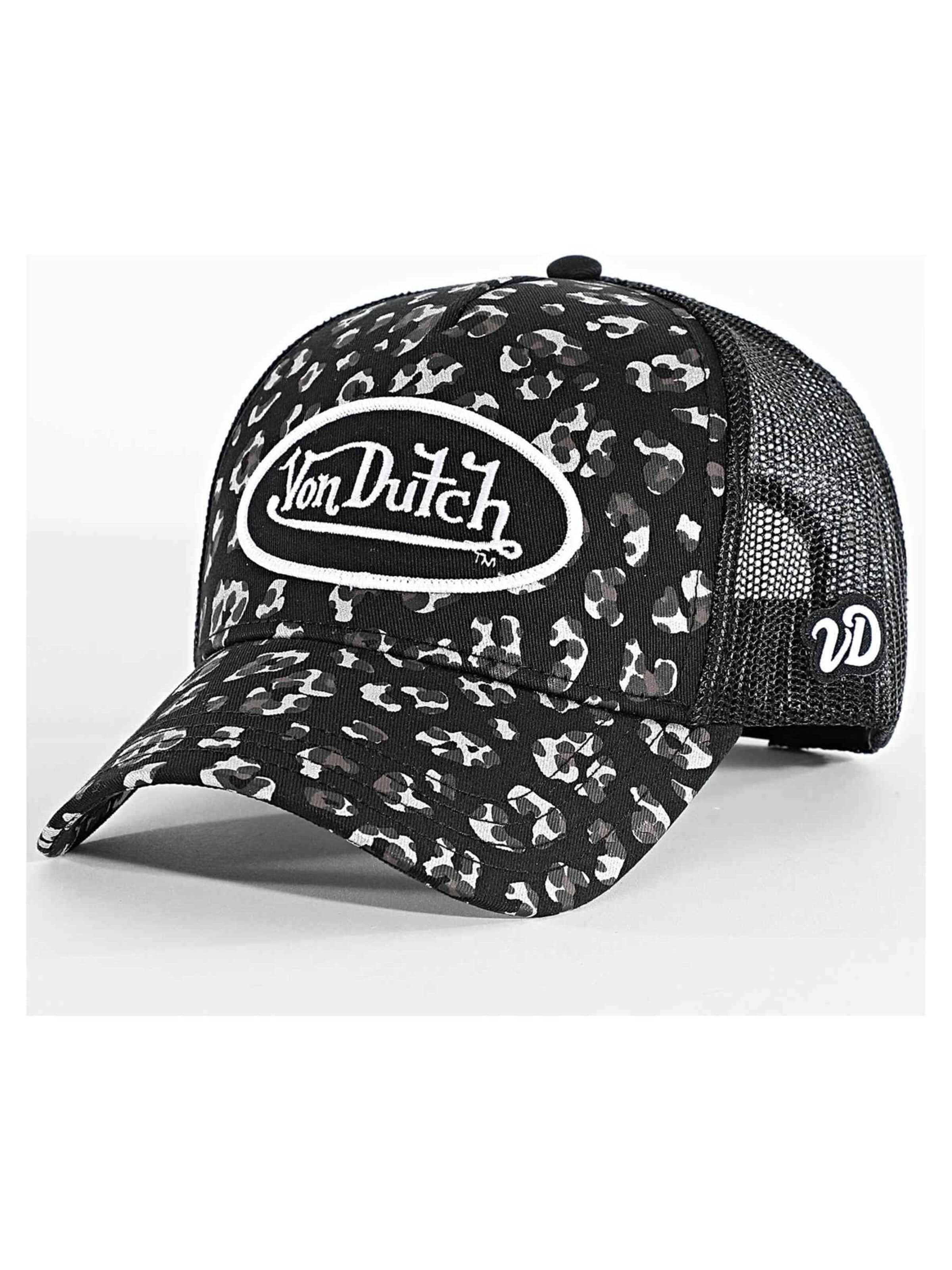 Von Dutch - Gorra 'Gorra von dutch negra leopard foil trucker cap' en negro