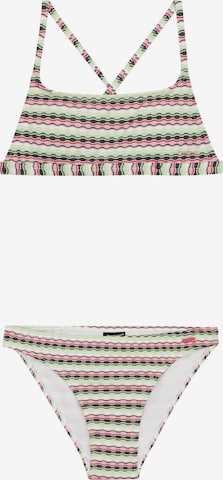 PROTEST Bustier Bikini 'PRTMAE JR' in Groen: voorkant