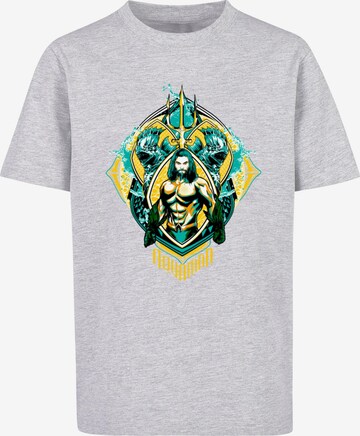 ABSOLUTE CULT Shirt 'Aquaman - The Trench' in Grijs: voorkant