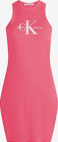 Calvin Klein Jeans - Vestido en rosa: frente