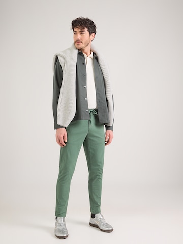 Lindbergh Ozke Hlače z naborki 'Superflex' | zelena barva