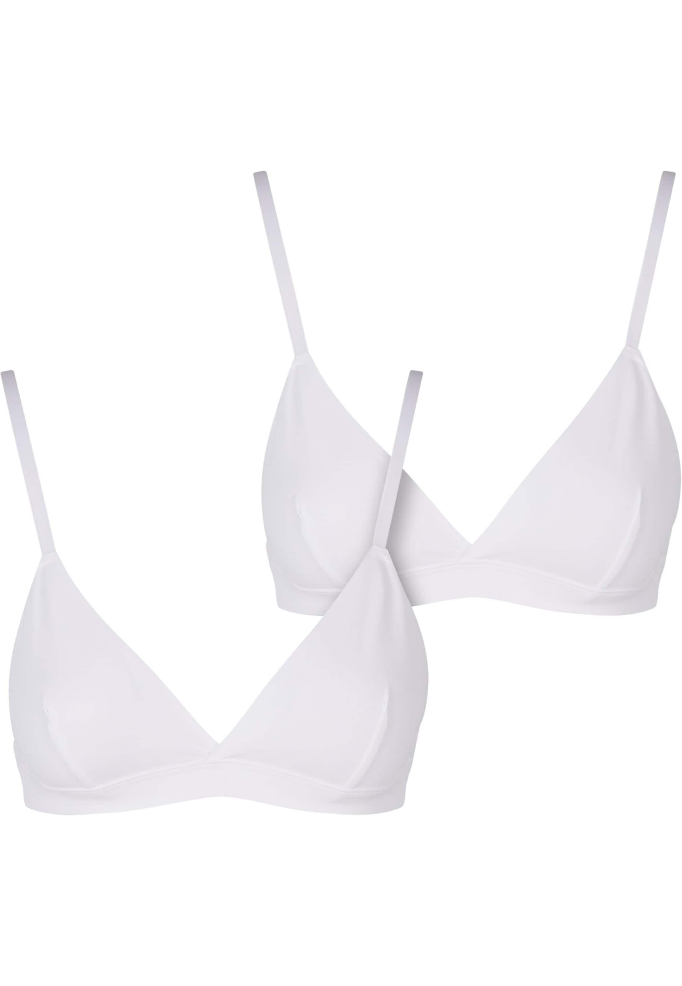 Reggiseno di Urban Classics in bianco: frontale
