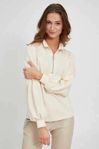 b.young - Sweatshirt 'PUSTI' em bege: frente