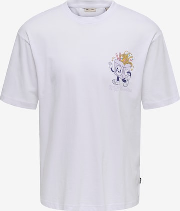 Only & Sons Bluser & t-shirts 'ONSFRANK' i hvid: forside