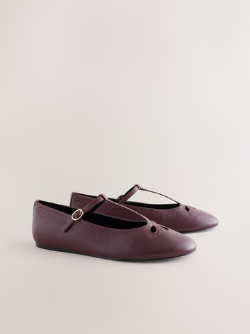 Next Ballerina met riempjes in Rood