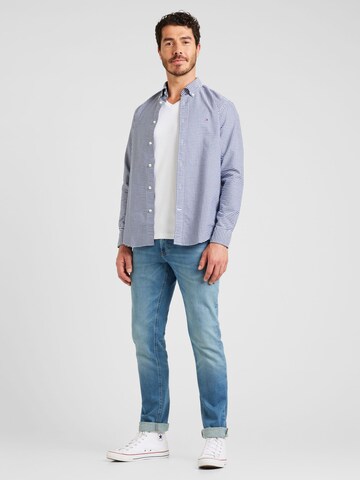 TOMMY HILFIGER Regular fit Overhemd 'Heritage' in Blauw