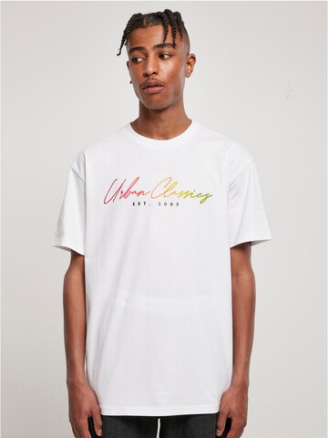 T-Shirt Urban Classics en blanc : devant