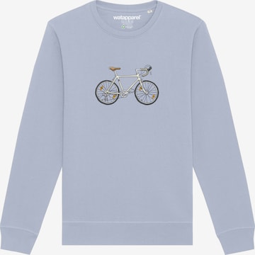 Felpa ' Doodle Bike ' di Watapparel in blu: frontale