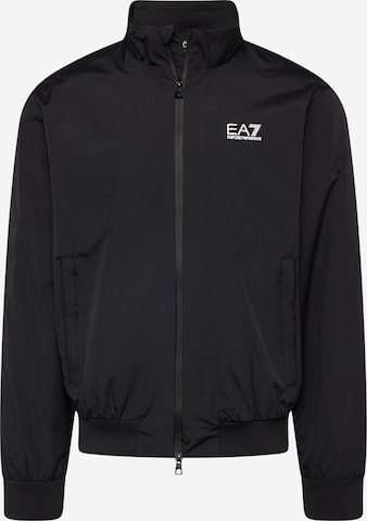Veste mi-saison EA7 Emporio Armani en noir : devant