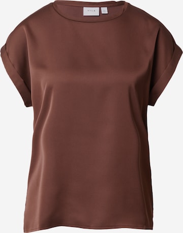 VILA - Camiseta 'ELLETTE' en marrón: frente
