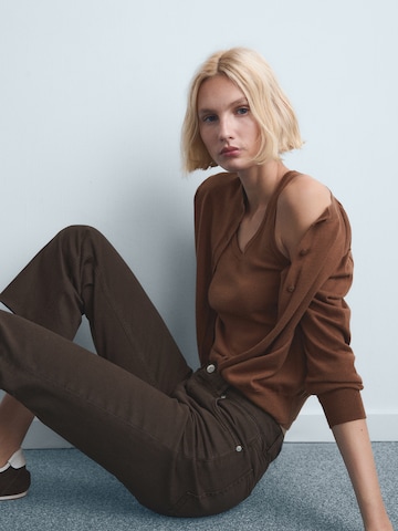 MANGO Regular Jeans 'SIENNA' in Brown