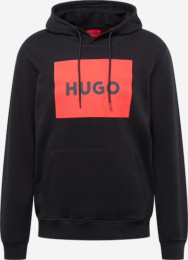 HUGO Red Sweat-shirt 'Duratschi' en grenadine / noir, Vue avec produit