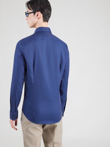 Slim fit Cămașă de la Calvin Klein pe albastru: spate