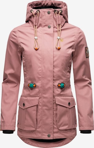 MARIKOO Between-season jacket 'Babetaa' in Pink: front