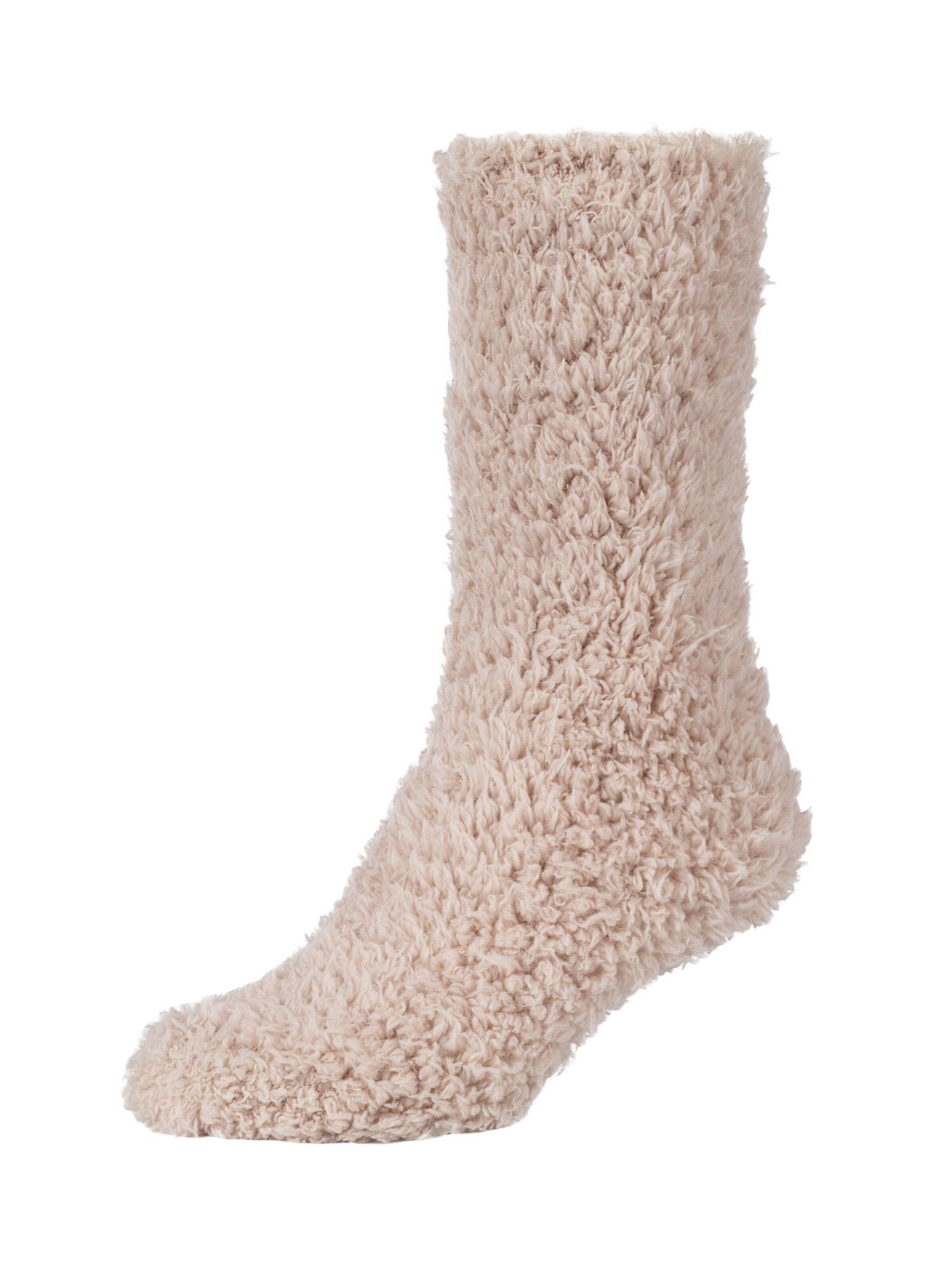 camano Socks in Beige: front