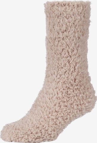 camano Socken in Beige: Vorderseite