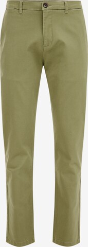 Pantalon chino WE Fashion en vert : devant