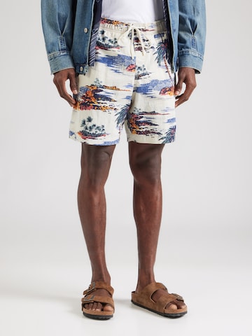 GAP Loosefit Σορτσάκι-μαγιό σε λευκό: μπροστά