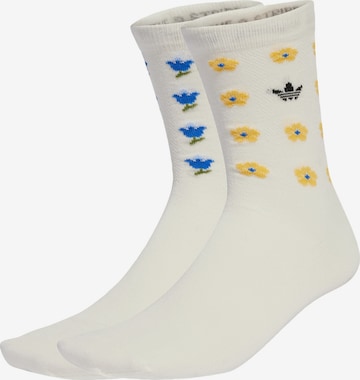 Chaussettes 'Adidas Originals x Liberty London' ADIDAS ORIGINALS en blanc : devant
