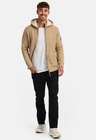 Vestes en maille 'INRandolph' INDICODE JEANS en beige