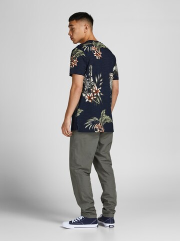 JACK & JONES Футболка 'BlaTropic' в Синий