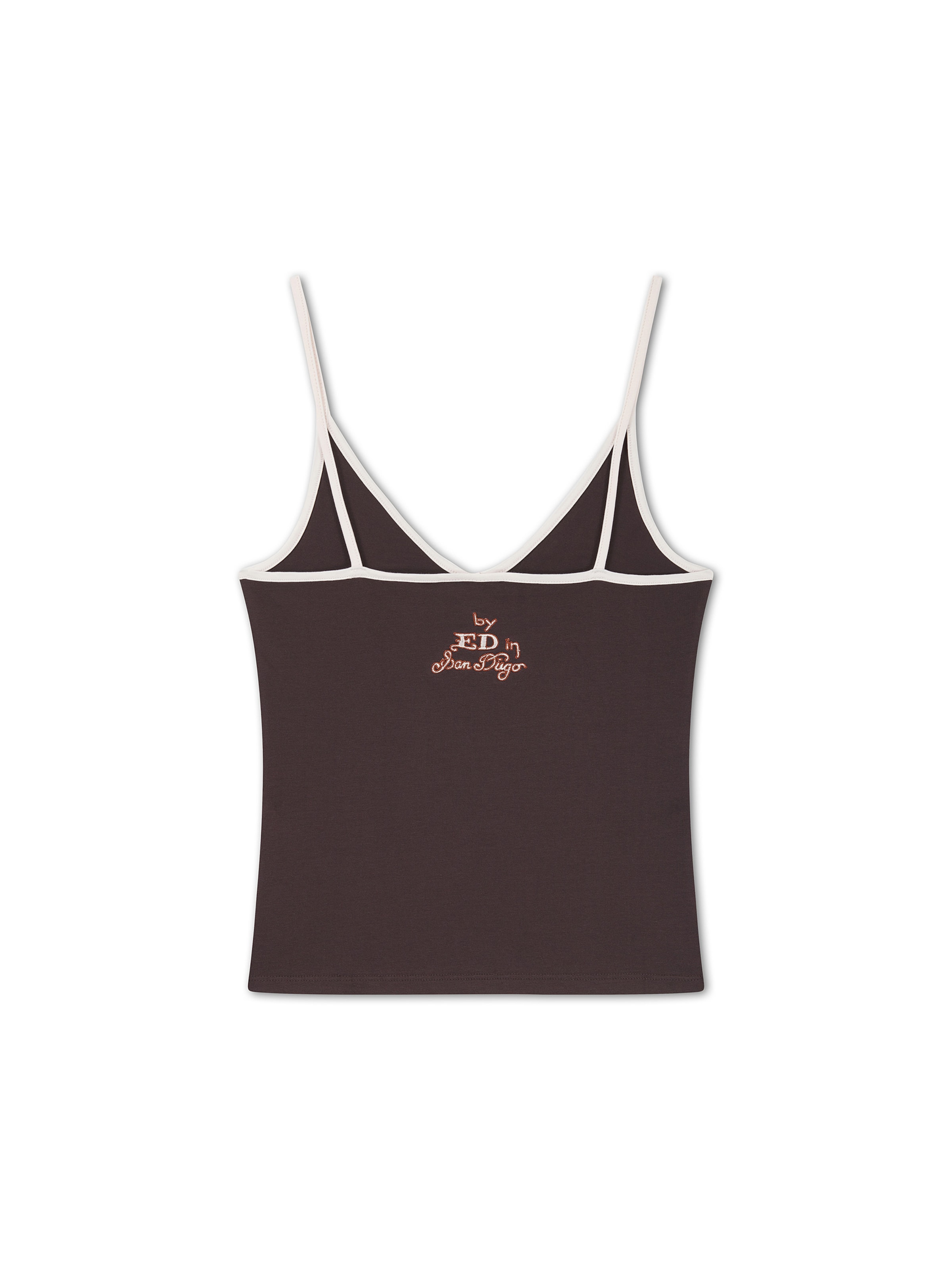 Ed Hardy - Top en marrón: atrás