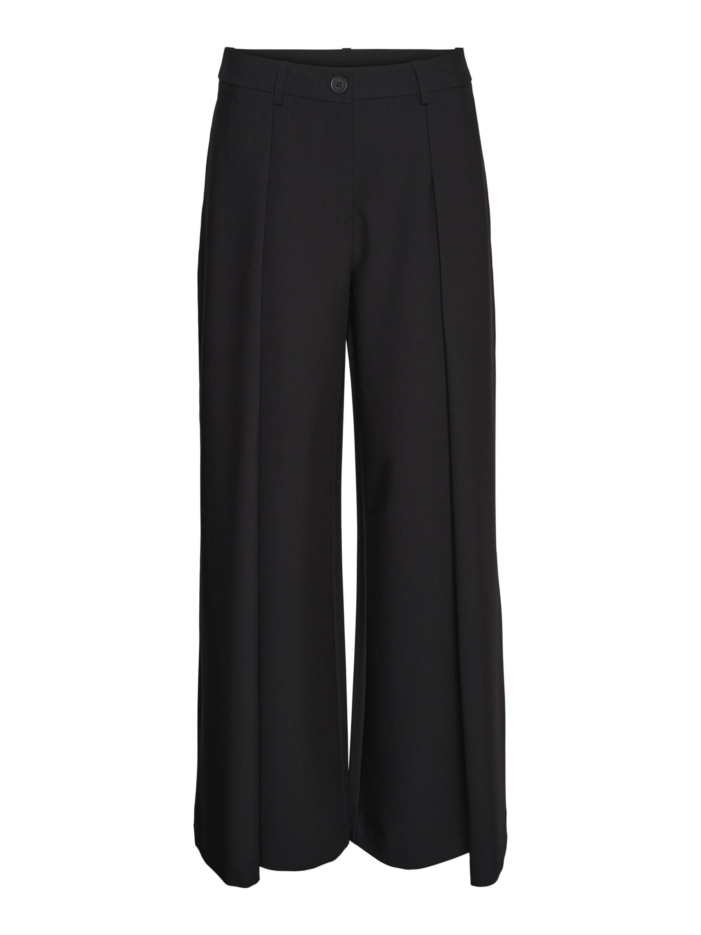 Wide Leg Pantalon à pince 'NOLA' VERO MODA en noir : devant
