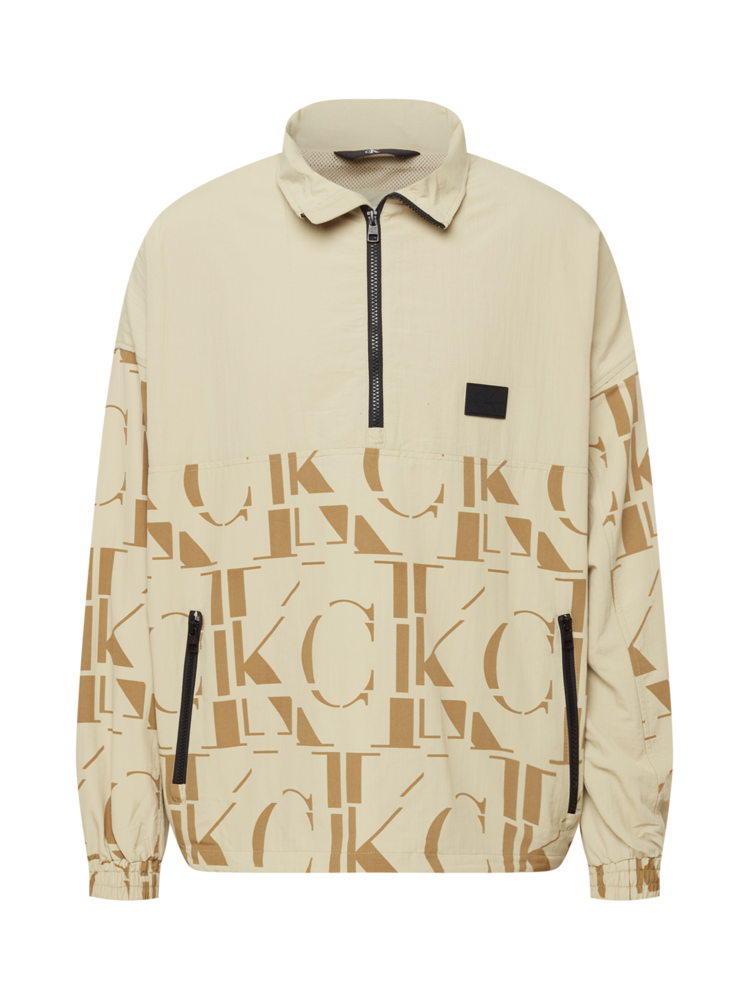 Calvin Klein Jeans Jacke in Beige: Vorderseite