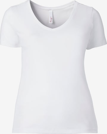 T-shirt SHEEGO en blanc : devant