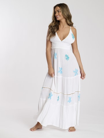 Robe South Beach en blanc : devant