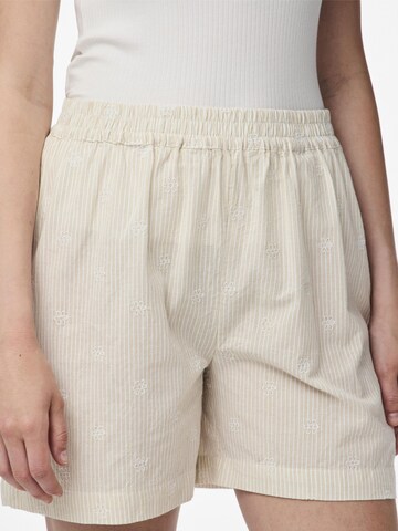 PIECES Regular Broek 'Emma' in Beige