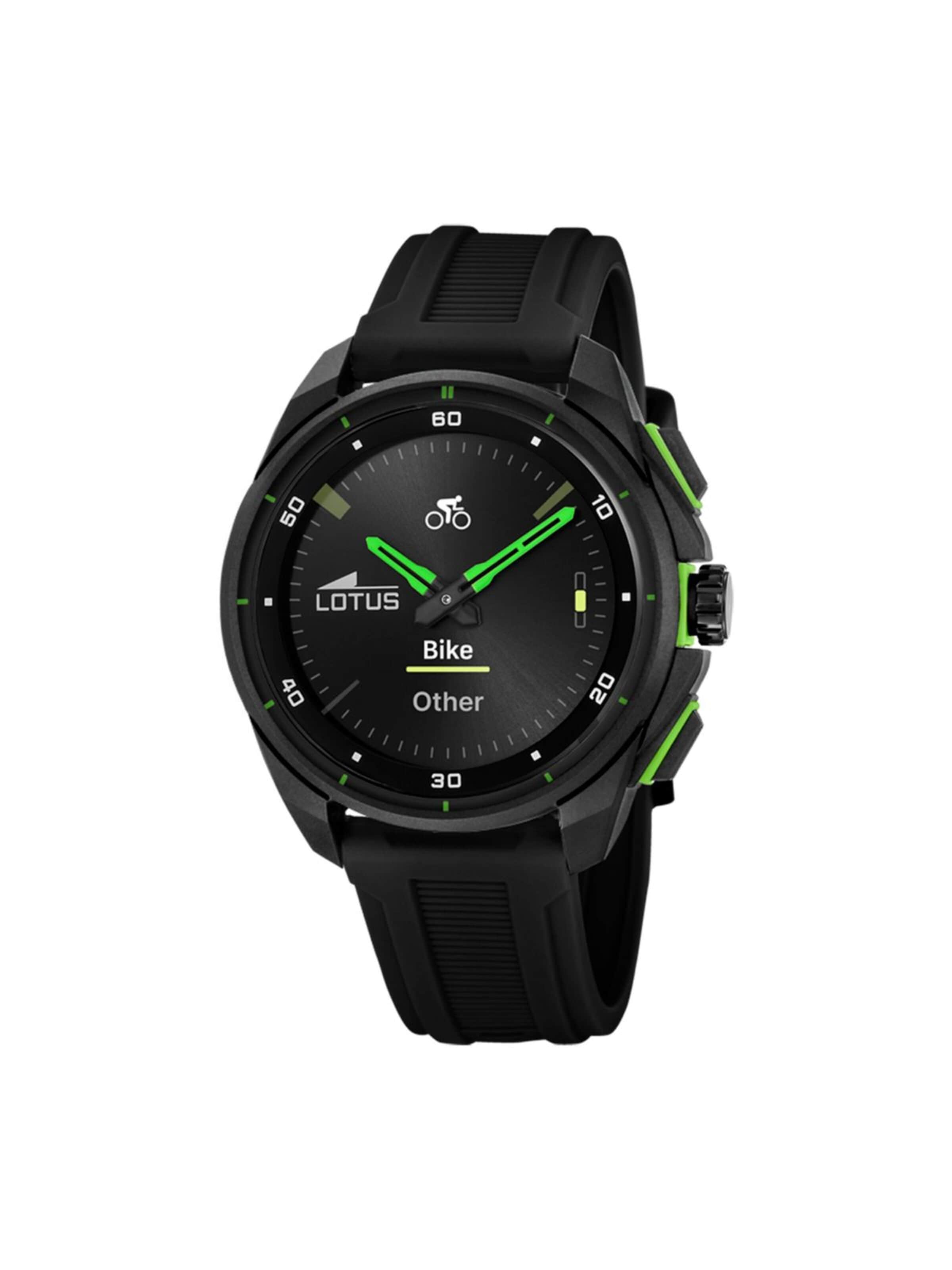Montre digitale Lotus en noir