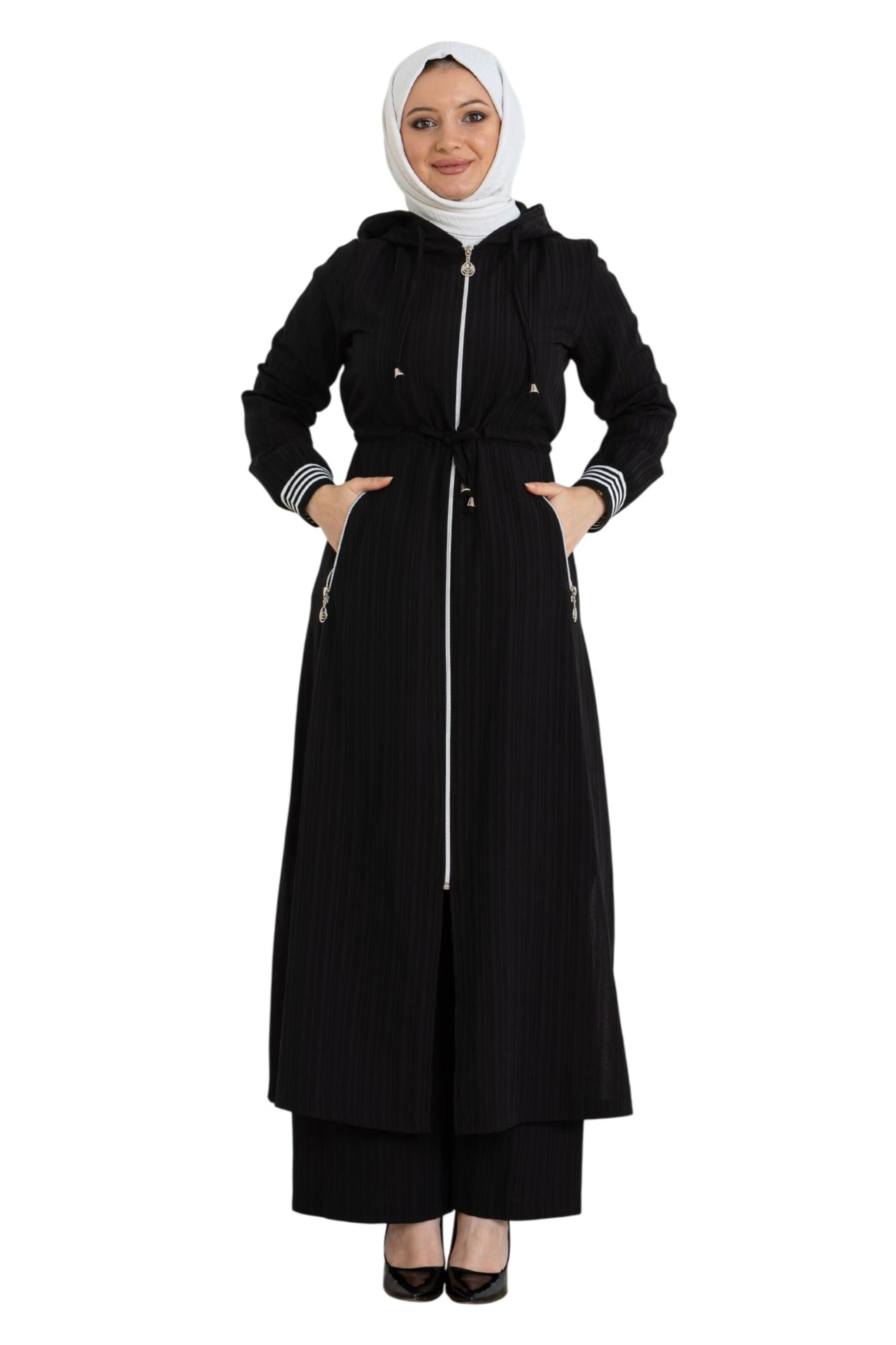 MODAMIHRAM Broekpak in Zwart: voorkant