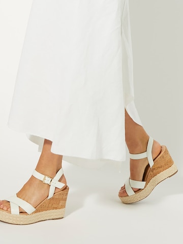 Dune LONDON Sandale 'Kindest' in Weiß