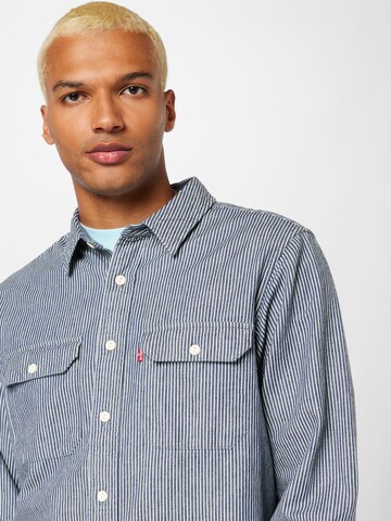 LEVI'S ® Regular fit Button Up Shirt 'Classic Worker Workwear' in Blue